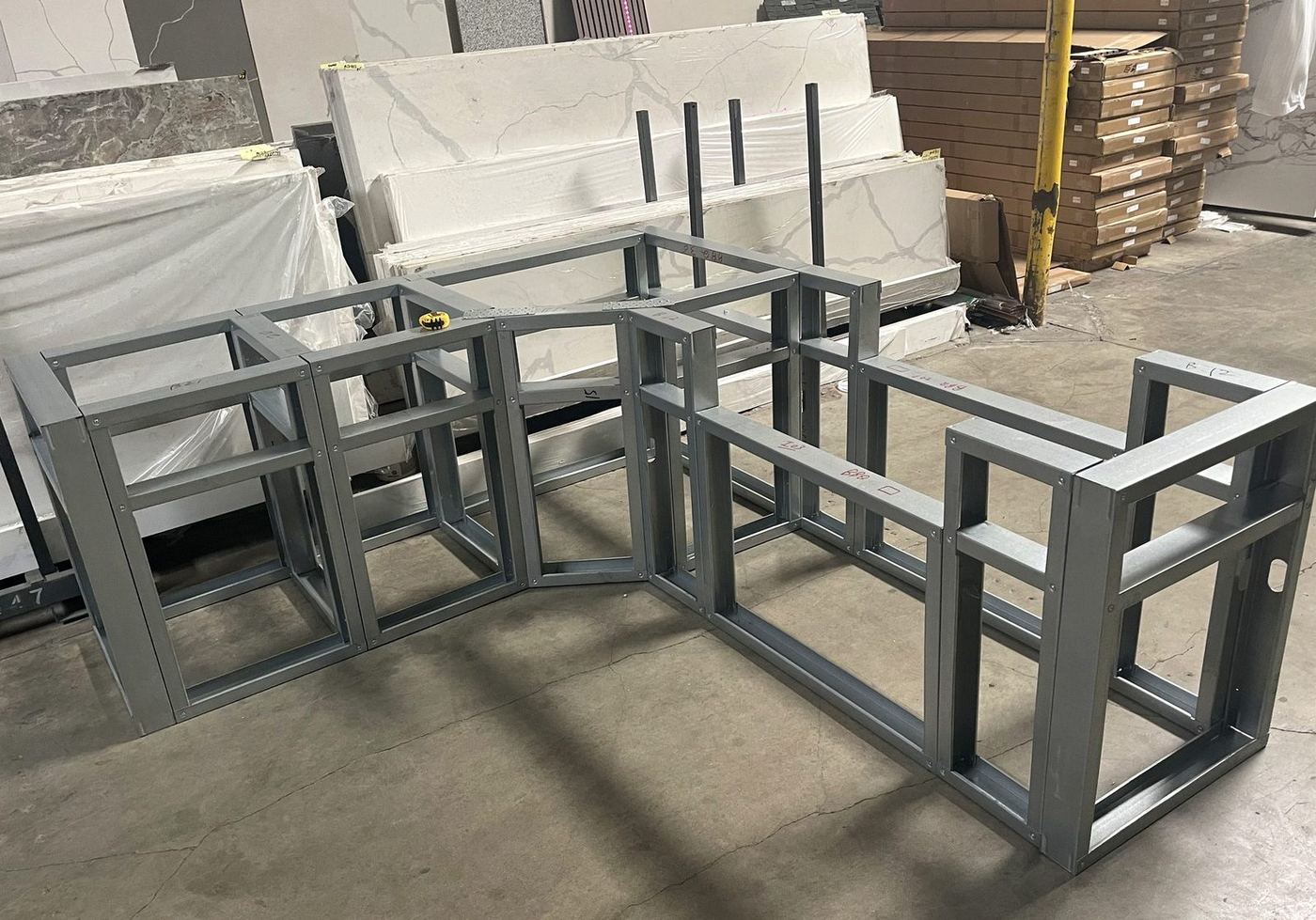 135-degree XL modular LGS frame